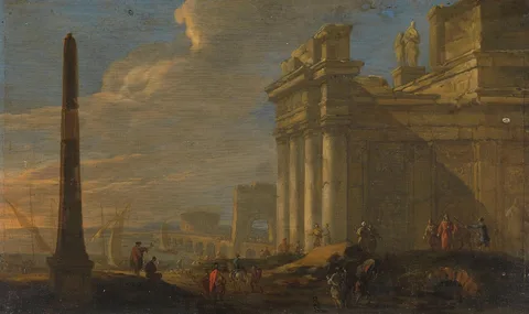 Jacob van der Ulft, Italian harbor view