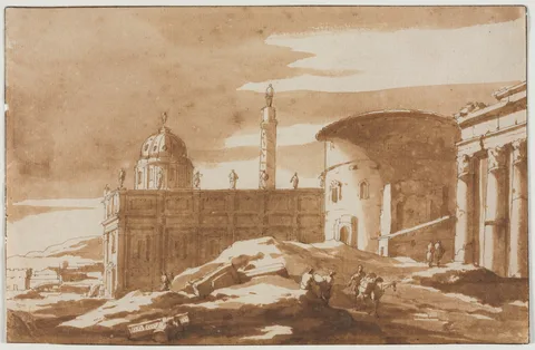 Jacob van der Ulft, View of Ancient Buildings
