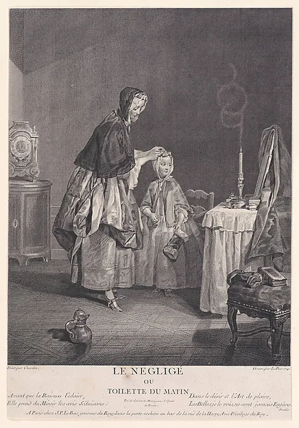 Jacques Philippe Le bas, The Negligé or Morning Dressing