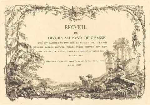 Jacques Philippe Le bas, Title Page