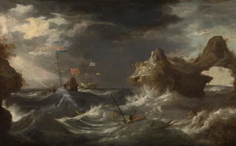 Pieter Mulier the Elder, Storm at Sea