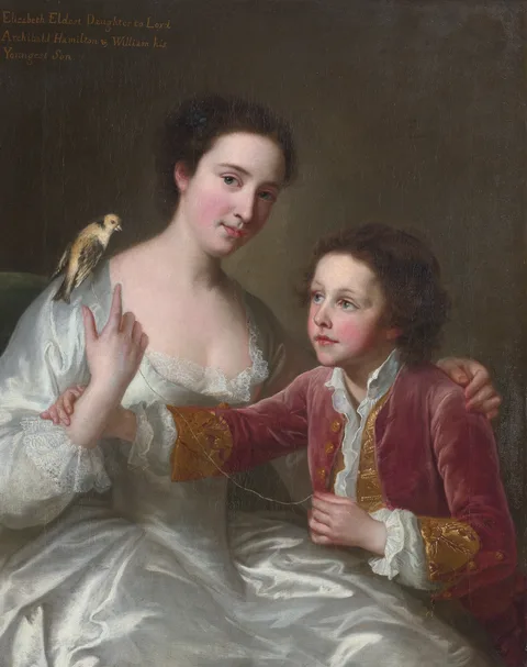William Hoare, Elizabeth Hamilton, later Countess of Warwick (1720-1800), and her brother William Hamilton (1730-1803)