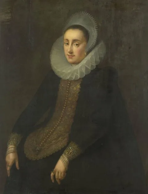 Geldorp Gortzius, Lucretia del Prado, Wife of Jeremias Boudinois