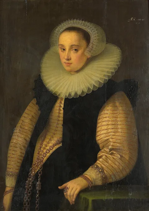 Geldorp Gortzius, Portrait of Hortensia del Prado (died 1627), Wife of Jean Fourmenois