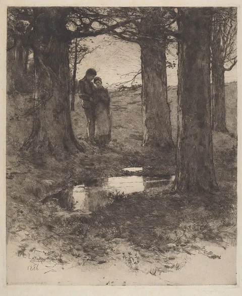 William Langson Lathrop, An Evening Walk