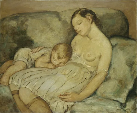 Anne Goldthwaite, The Green Sofa