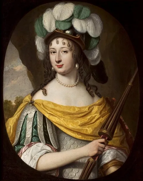 Pieter Nason, Portrait of a Woman as Minerva (Christina of Sweden as Bradamante).