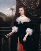 Daniel Vertangen, Portrait of Dina Lems, Wife of Jan Valckenburgh