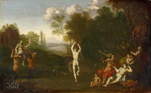 Daniel Vertangen, Nymphs and Satyrs in a Landscape