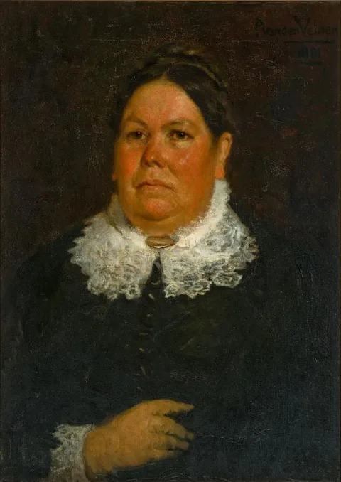 Petrus Van der Velden, Portrait of Mrs J.L. Sluis