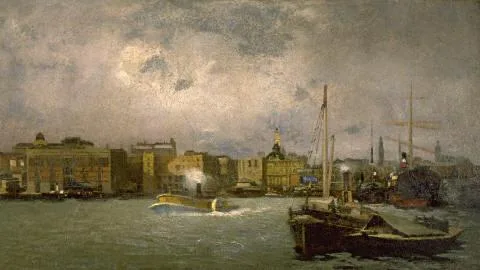 Petrus Van der Velden, Circular Quay, Sydney