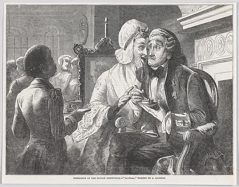 Abraham Solomon, Scandal, from "Illustrated London News"