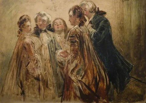 Abraham Solomon, Conversation Piece