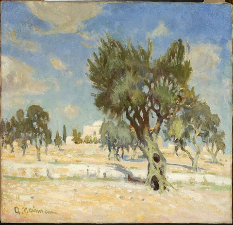 Abraham Neumann, Olive trees near Jerusalem