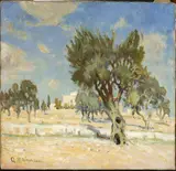 Abraham Neumann, Olive trees near Jerusalem