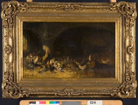 Alexandre Defaux, Rooster with Chickens