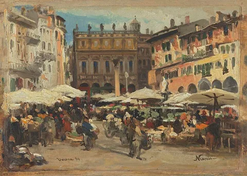 Albert Kappis, Herbs Square in Verona