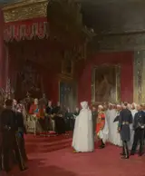 John Seymour Lucas, The Reception of the Moorish Ambassador by King Edward VII at St James's Palace