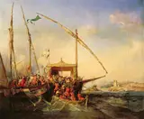 Eugène Le Poittevin, Naval Battle of Imbre in 1346