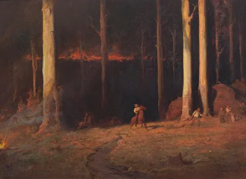 John Longstaff, Gippsland, Sunday night, February 20th, 1898