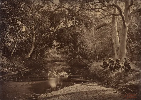 John William Lindt, Ka Kalo Creek, Papua New Guinea, 1885