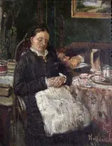 Halfdan Strøm, Dolce far niente. Interior with the Artist's Parents