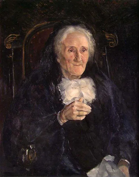 Halfdan Strøm, Portrait of Emilie Gulowsen, b. Gabrielsen