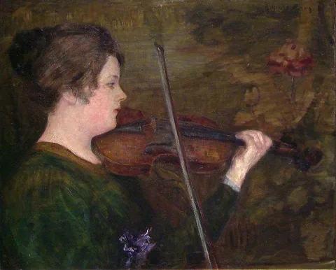 Halfdan Strøm, The Violin Player