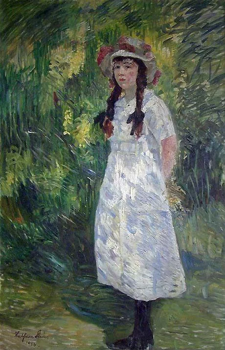 Halfdan Strøm, The Artist's Daughter Mox at fourteen