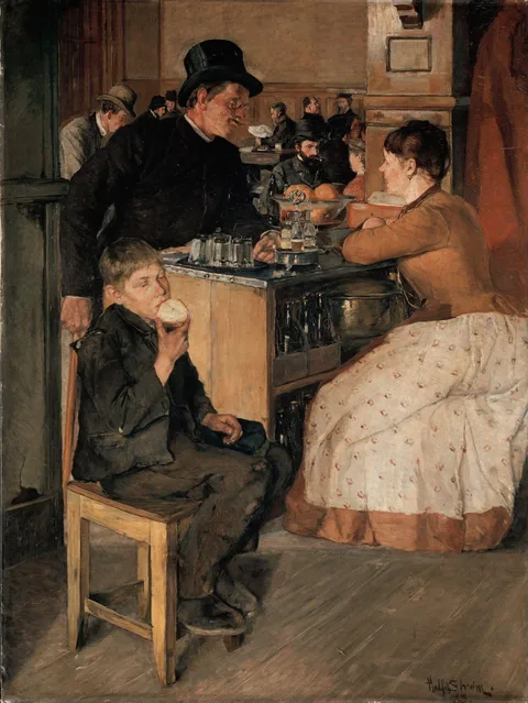 Halfdan Strøm, From the Restaurant in the Labour Society in Torvgaten
