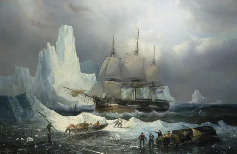François Musin, HMS Erebus in the Ice, 1846