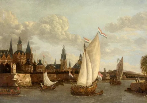 Jacobus Storck, Capriccio View of Haarlem