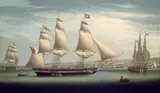 Robert Salmon, The Ship "Favorite" Maneuvering Off Greenock