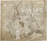 Oscar Kleineh, Grove Landscape, Copy after Schirmer