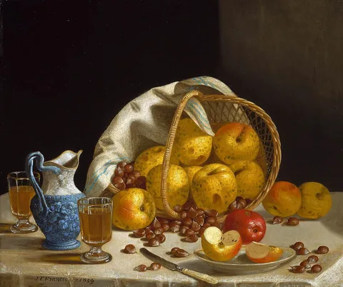 John F. Francis, Still Life with Apples and Chestnuts