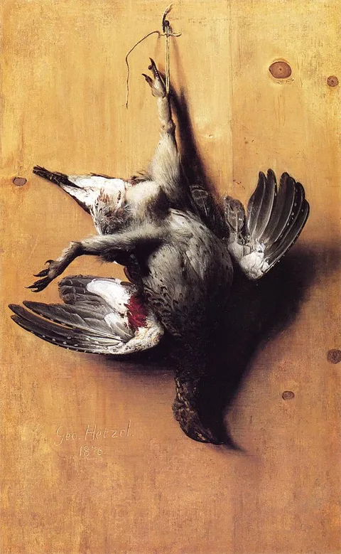 George Hetzel, A Fowl Hanging on a Door