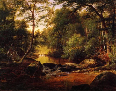 George Hetzel, A River Landscape