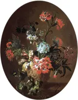 Nicolas Baudesson, Flowers in a Stone Vase