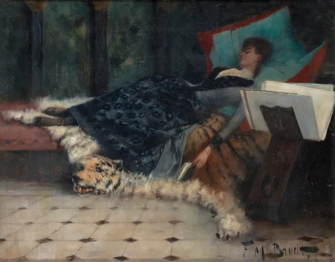 Ferdinand Max Bredt, Couch with resting lady
