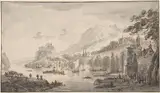 Abraham Rademaker, Town by a Large Body of Water