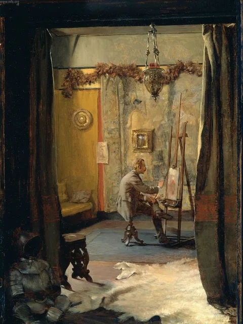 Ignaz Gaugengigl, His Studio