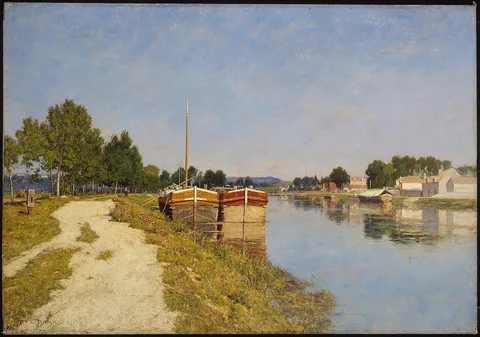 William Lamb Picknell, Morning on the Loing at Moret