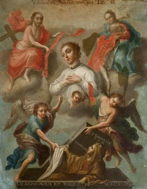 José de Páez, San Ildefonso Receiving the Chasuble