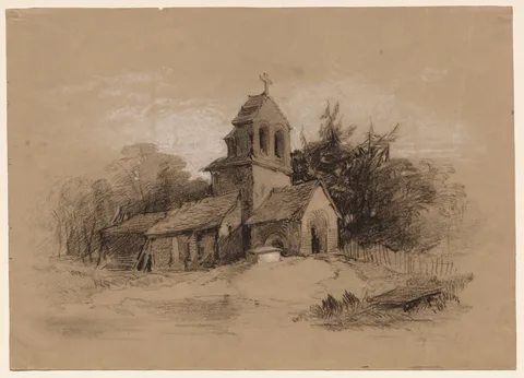 Henry Bright, Church in a Landscape