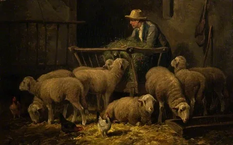 Frans De Beul, Feeding Sheep