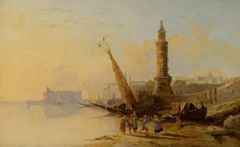 William Raymond Dommersen, Italian Coast Scene