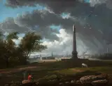 John Knox, The Nelson Monument struck by Lightning