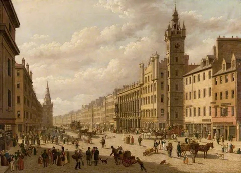 John Knox, Old Glasgow Cross or the Trongate