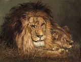 Géza Vastagh, Repose (Lion and Lioness)