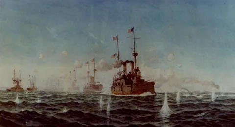 Fred Cozzens, Battle of Manila Bay, 1 May 1898